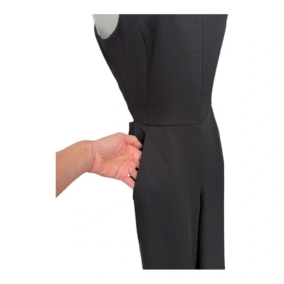 ARITZIA | Wilfred Écoulement Tie Back Sleeveless Jumpsuit in Black, Size 2 - Picture 8 of 15